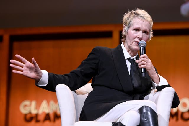 <p>E Jean Carroll speaks onstage during the How to Write Your Own Life panel at the 2019 Glamour Women Of The Year Summit at Alice Tully Hall on November 10, 2019</p>