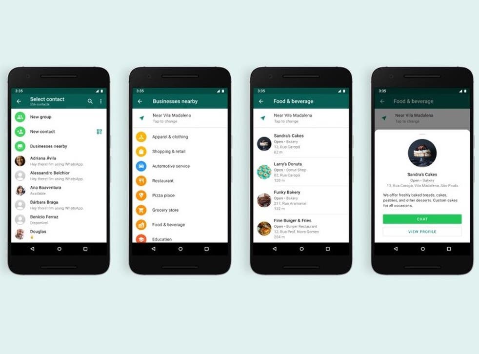 <p>How WhatsApp’s new in-app business directory feature will look to users in Brazil</p>