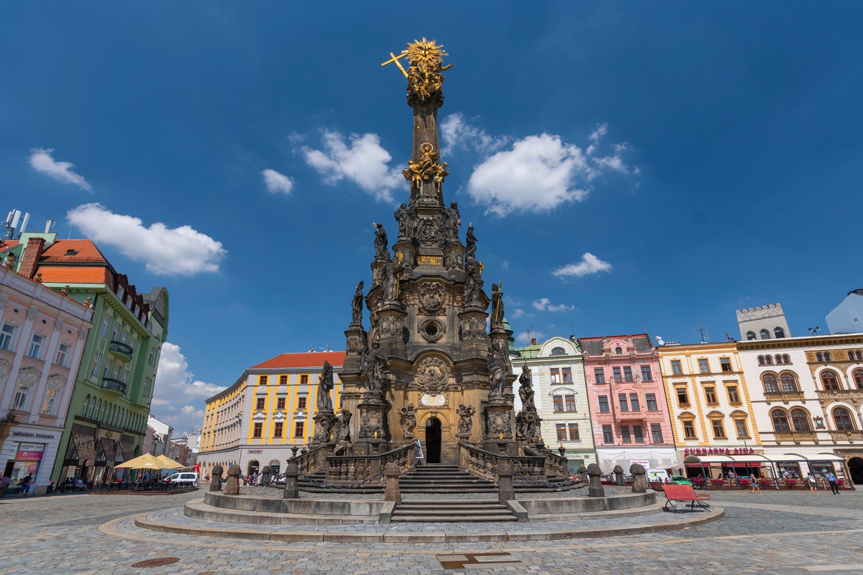 Holy Trinity Column in Olomouc’s main square