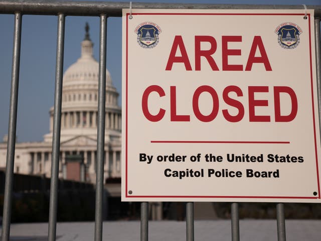 <p>The US Capitol is prepared for another right-wing protest </p>