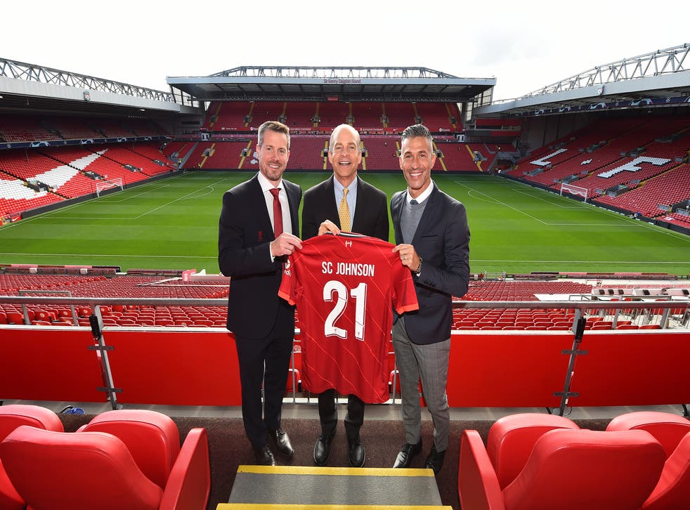 Luis Garcia, right, was speaking at the launch of a new global partnership between SC Johnson and Liverpool (Andrew Powell/PA)