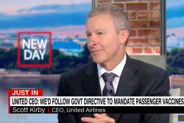 <p>United Airlines CEO has said that the amount of people that have quit the company after the Covid-19 vaccine came into effect was in the “small digits” on CNN. </p>