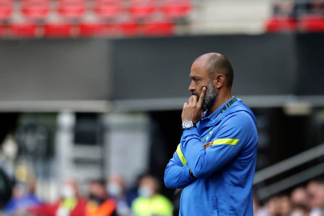 Nuno Espirito Santo was frustrated by more injuries in France (Jeremias Gonzalez/AP)