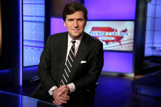<p>File photo: Tucker Carlson’s documentary series on 6 January riots at the US Capitol is expected next week  </p>