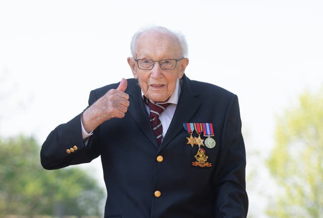 <p>Captain Sir Tom Moore would have ‘loved’ the book One Hundred Reasons To Hope, his daughter said. (Joe Giddens/ PA)</p>