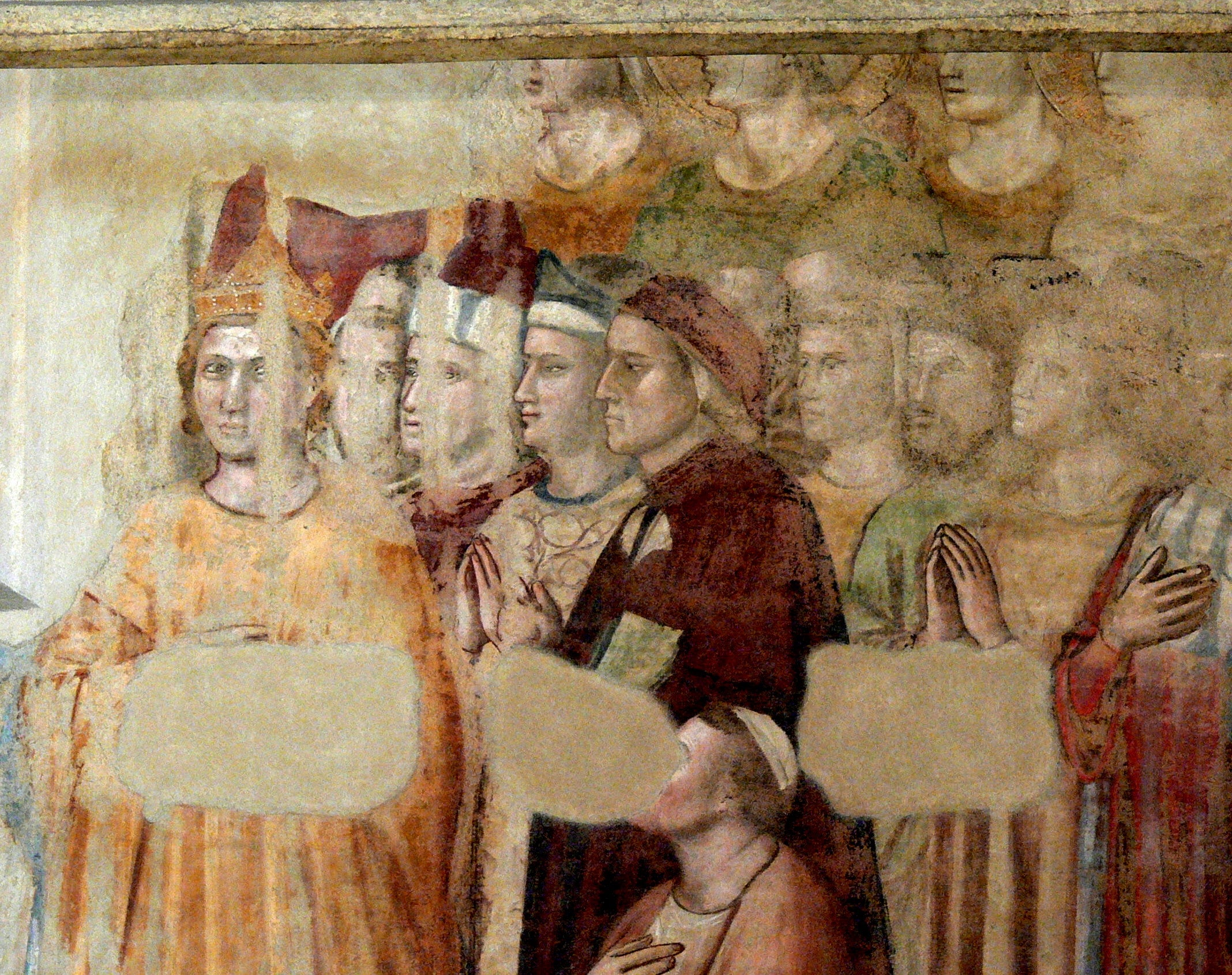 This may be the earliest portrait we have of Dante, in the little chapel in the Bargello Museum in Florence