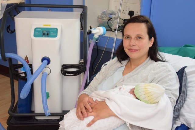 <p>Kaja Gersinska gave birth to Rosie Martha O’Sullivan using carbon capture technology</p>