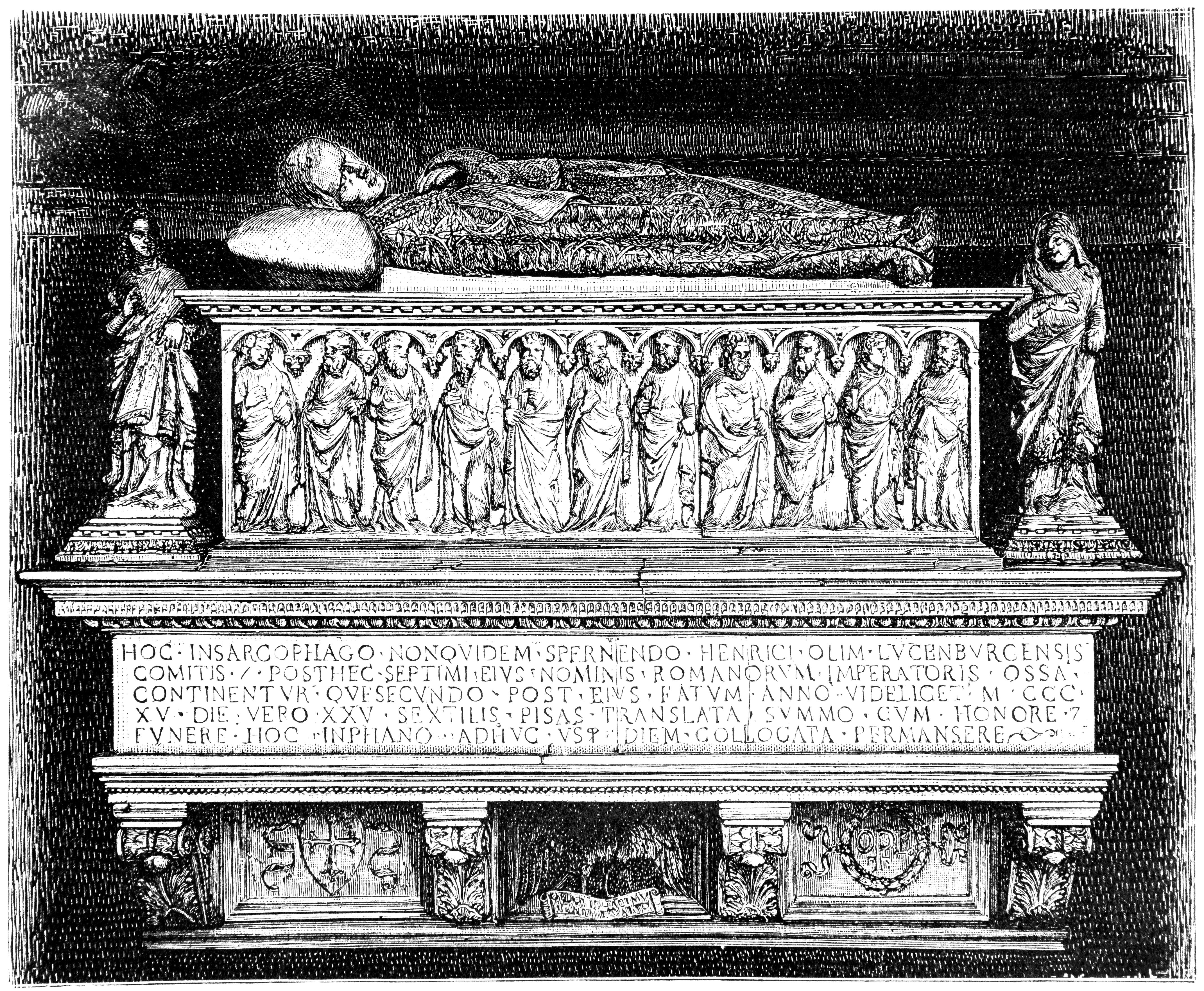 The tomb of Henry VII: Dante saw in the Holy Roman Emperor everything he’d hoped for in a philosopher king