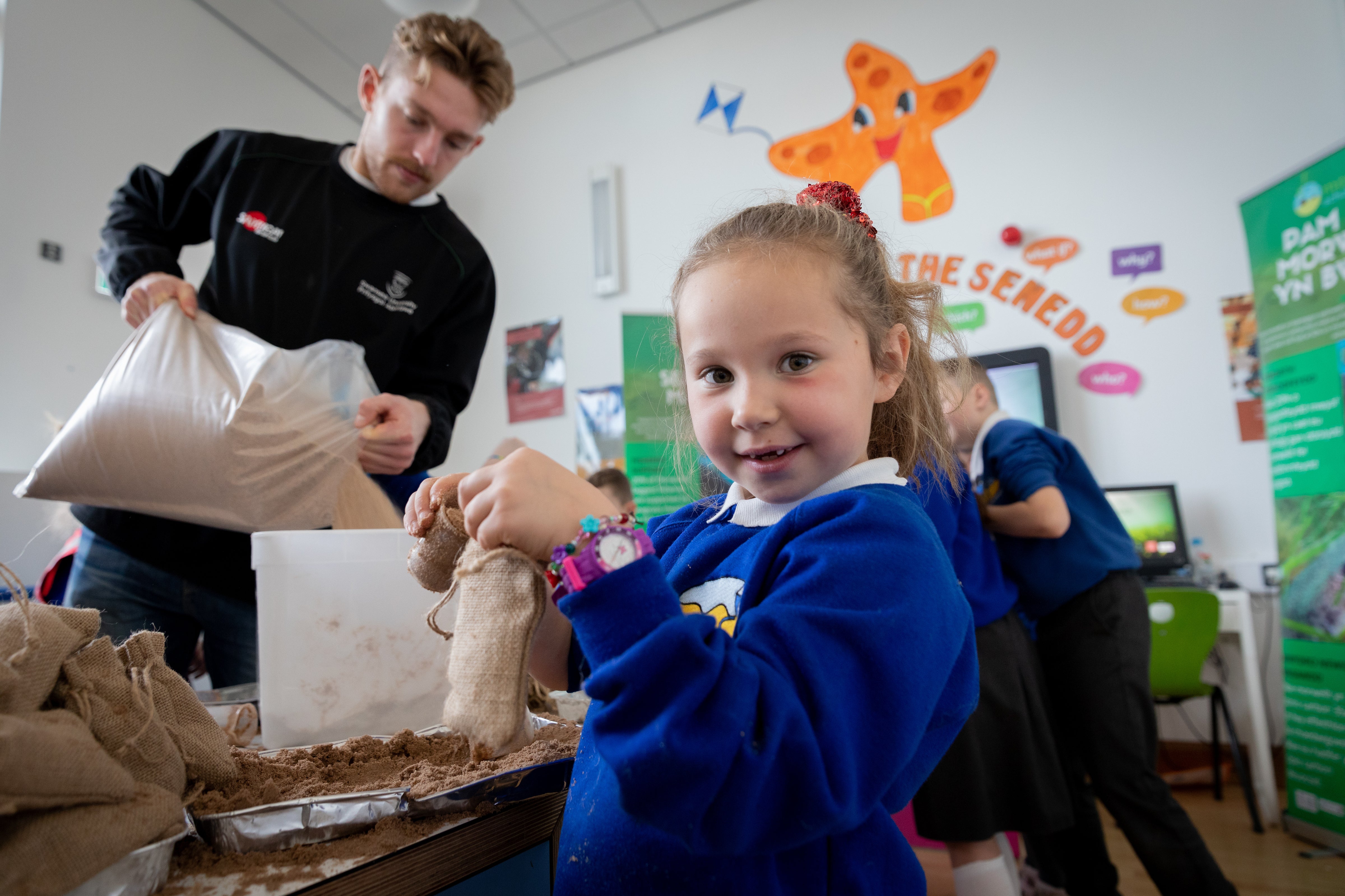 The project engaged with the local community, including through workshops at schools across the country to teach children about the importance of seagrass  as a nature-based solution to tackling the climate crisis