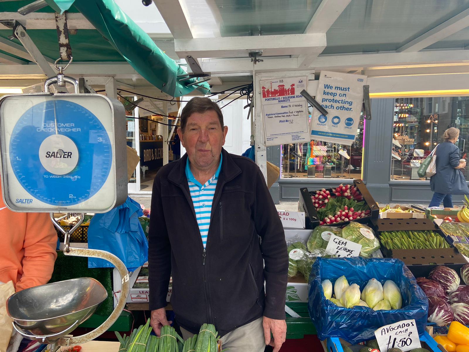 Alan Wakeling, who has been a stallholder for 50 years, believes the imperial measurement will ‘phase out’