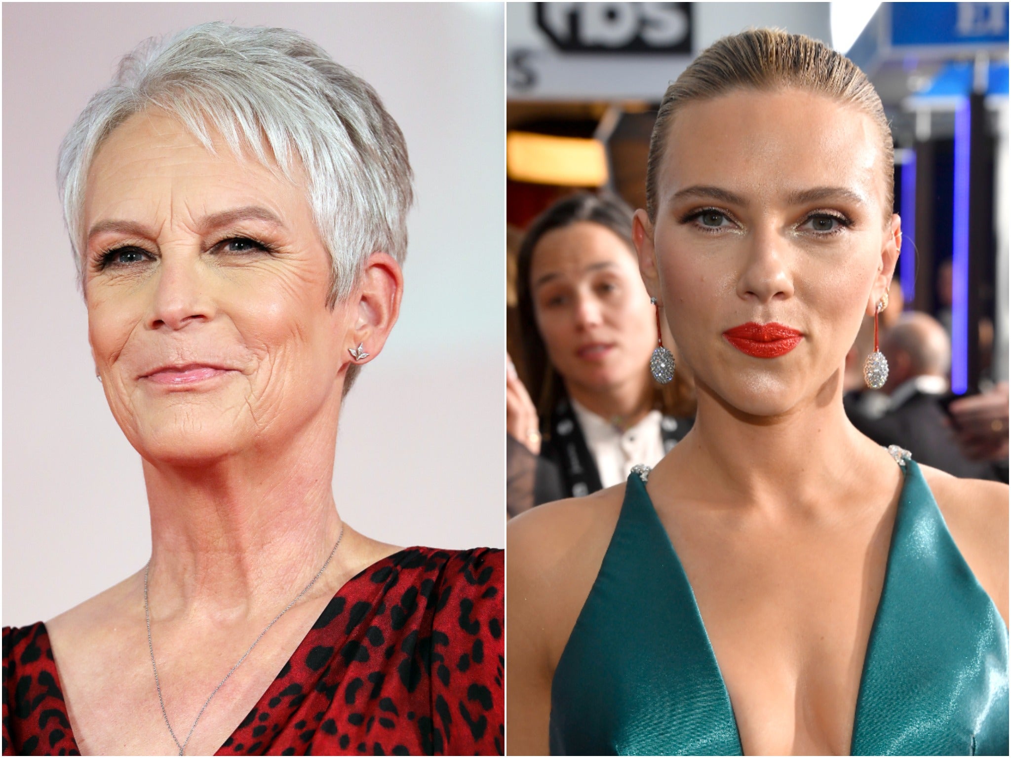 <p>Jamie Lee Curtis and Scarlett Johansson </p>