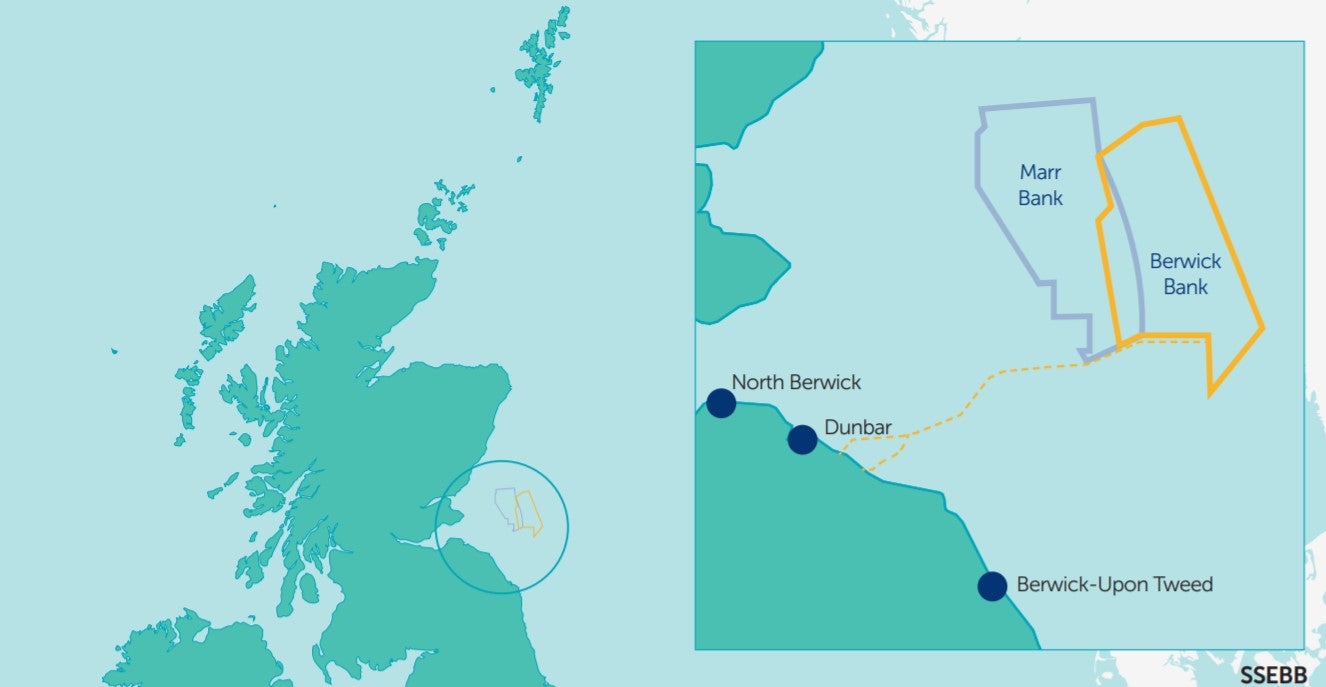 Berwick Bank Wind Farm will be located approximately 40km off the coast of East Lothian
