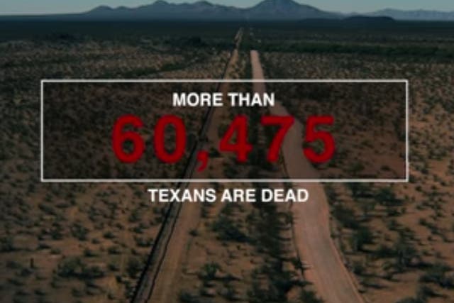 <p>The Lincoln Project have released an advert attacking Texas governor Greg Abbott</p>