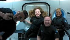 SpaceX's 1st tourists homeward bound after 3 days in orbit