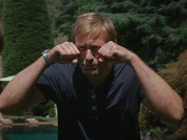 <p>Alexander Skarsgård in ‘Succession’ season three</p>
