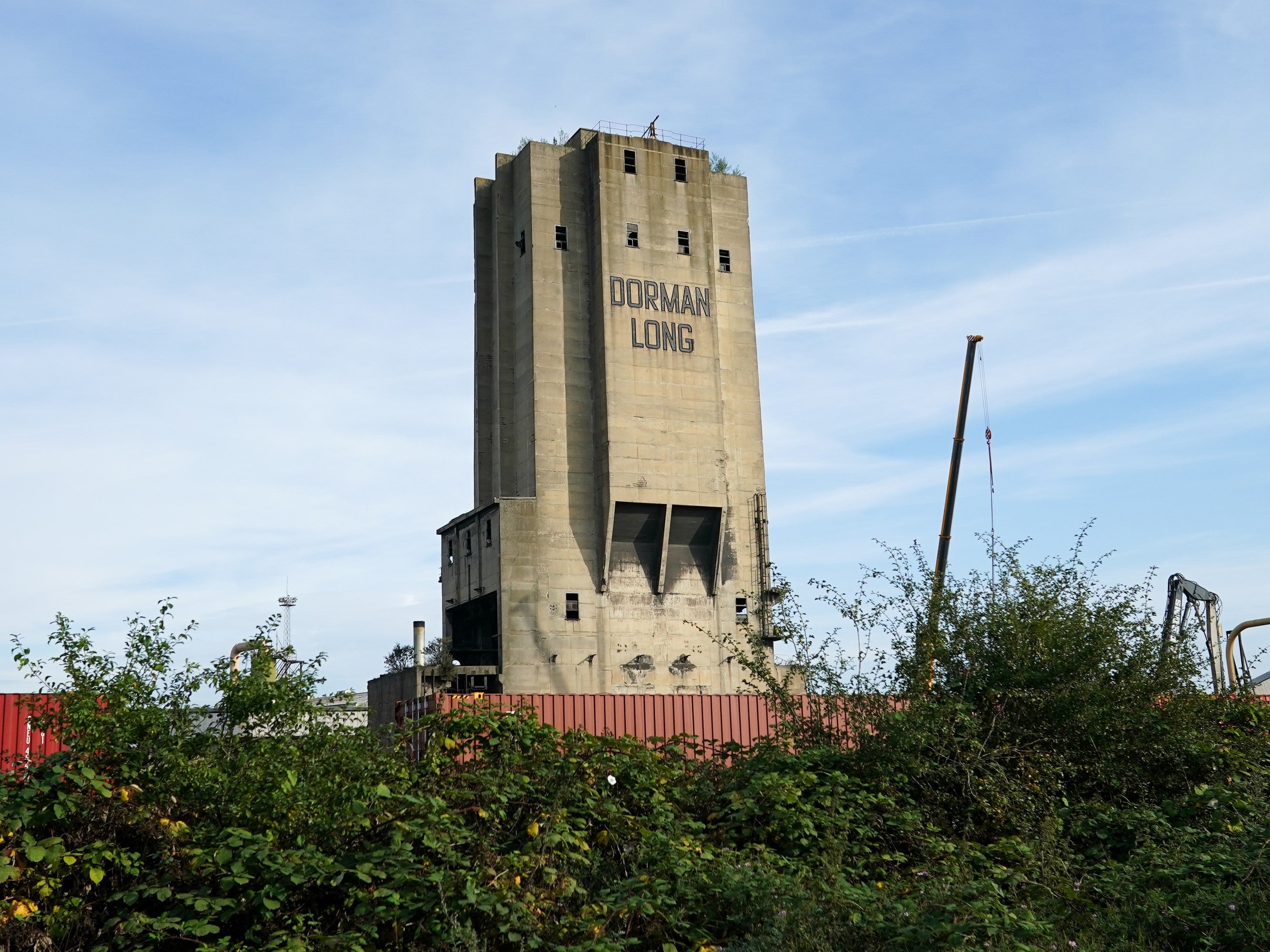 Dorman Long tower at the former Redcar SSI steelworks
