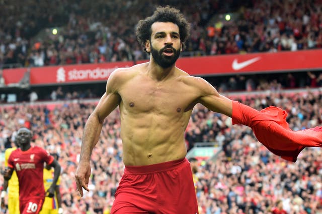 <p>Mohamed Salah scored Liverpool’s second against Palace</p>