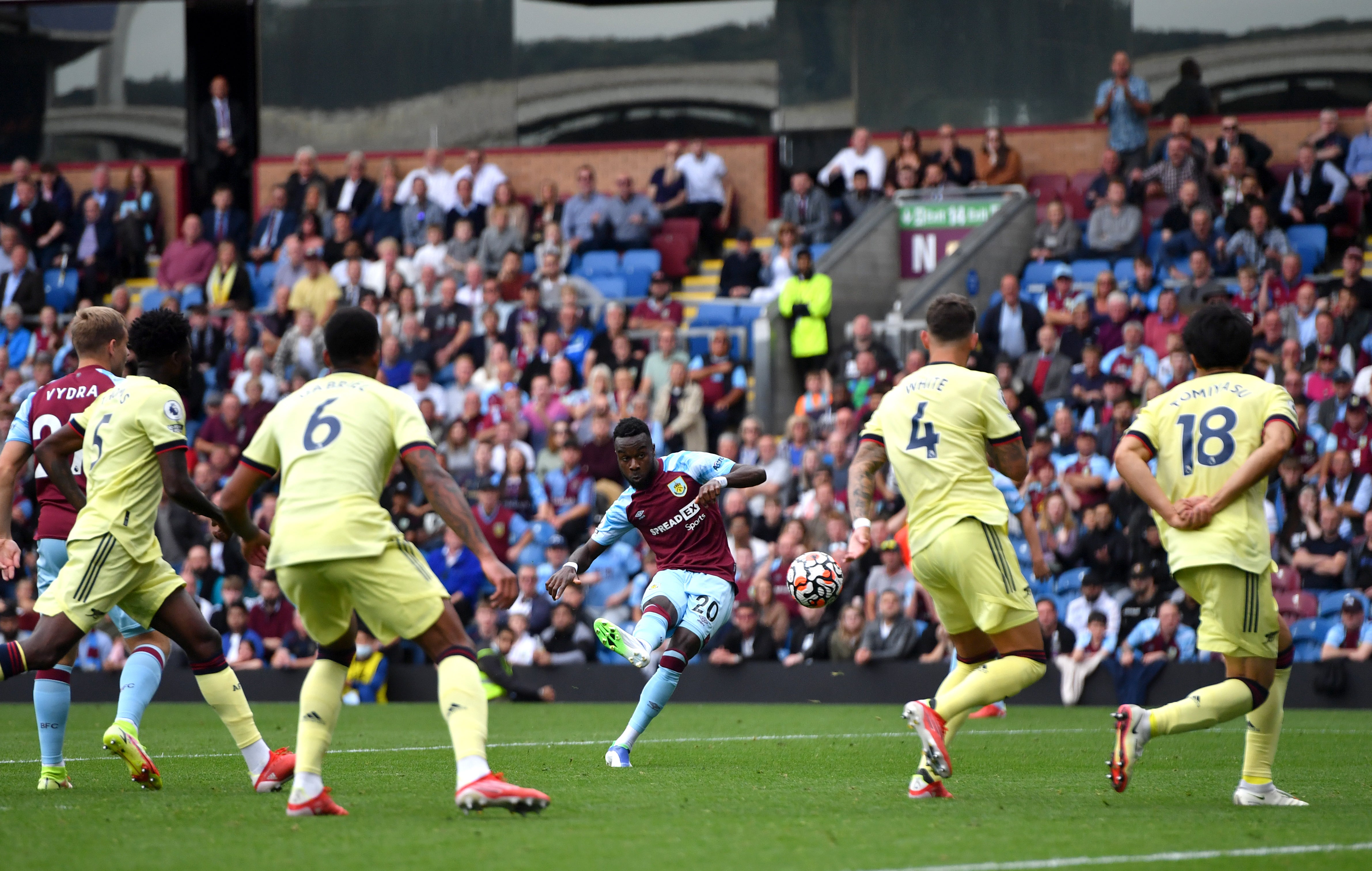 Maxwel Cornet made his Burnley debut (Anthony Devlin/PA)