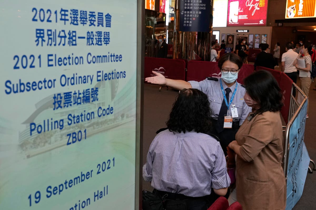 Voters choose new Hong Kong electors under pro-Beijing laws