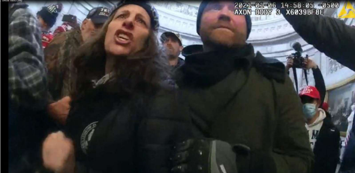 Capitol rioter screams and says she has right to &lsquo;self determination&rsquo; as judge sends her to jail