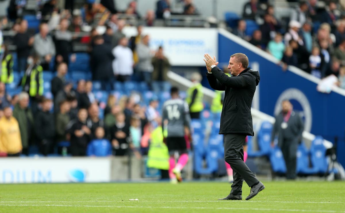 Brendan Rodgers felt one of Leicester&rsquo;s two disallowed goals should have stood
