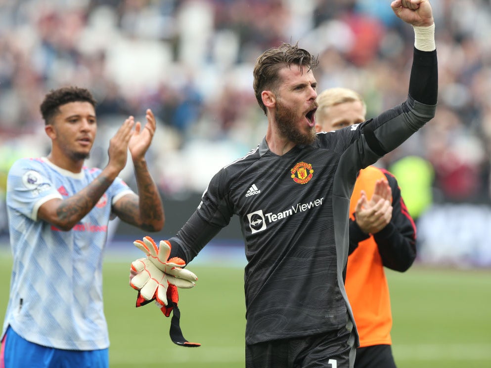 De Gea saved a stoppage time penalty to hand United victory