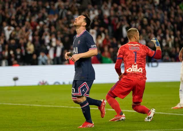 Lionel Messi is still searching for his first Paris St Germain goal (Francois Mori/AP).