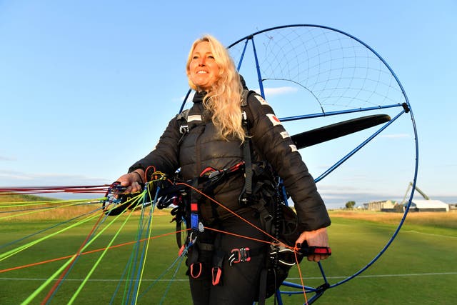 <p> Sacha Dench, who was attempting a world-first circumnavigation of mainland Britain to raise awareness about climate change</p>