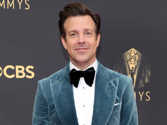 <p>Jason Sudeikis at the 73rd Primetime Emmy Awards on 19 September 2021 in Los Angeles, California</p>