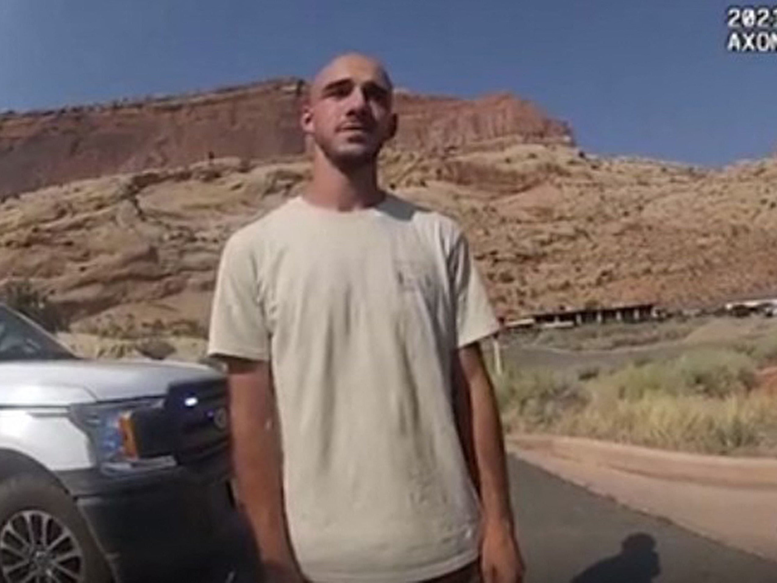 Brian Laundrie during a police stop in Utah in August