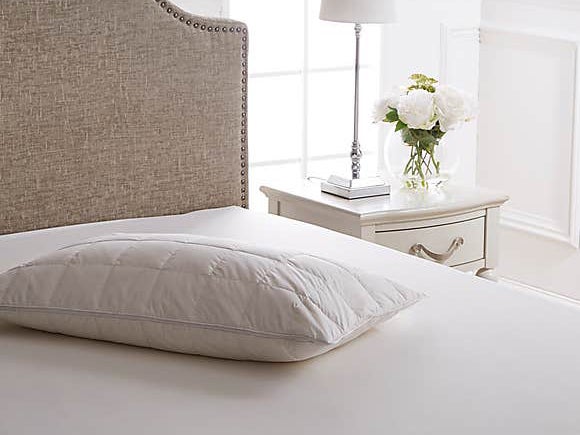 Slumberdown Memory Cool White Pillow Firm Support Designed for Back and Side Bed 