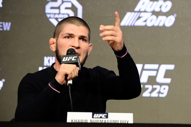 <p>Khabib has offered his view on Oleksandr Usyk’s entry into the heavyweight division  </p>
