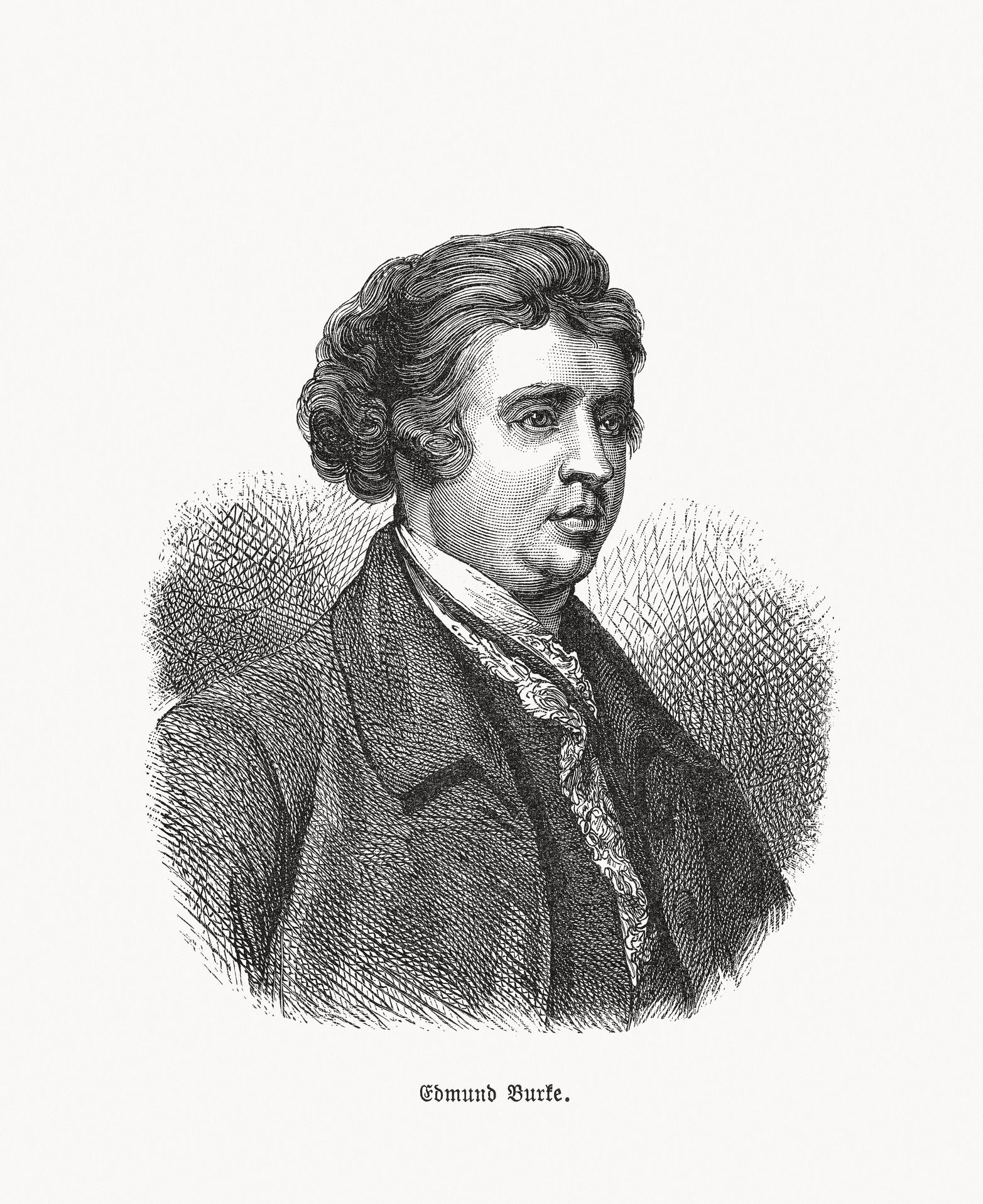 An engraving of Burke published in 1893