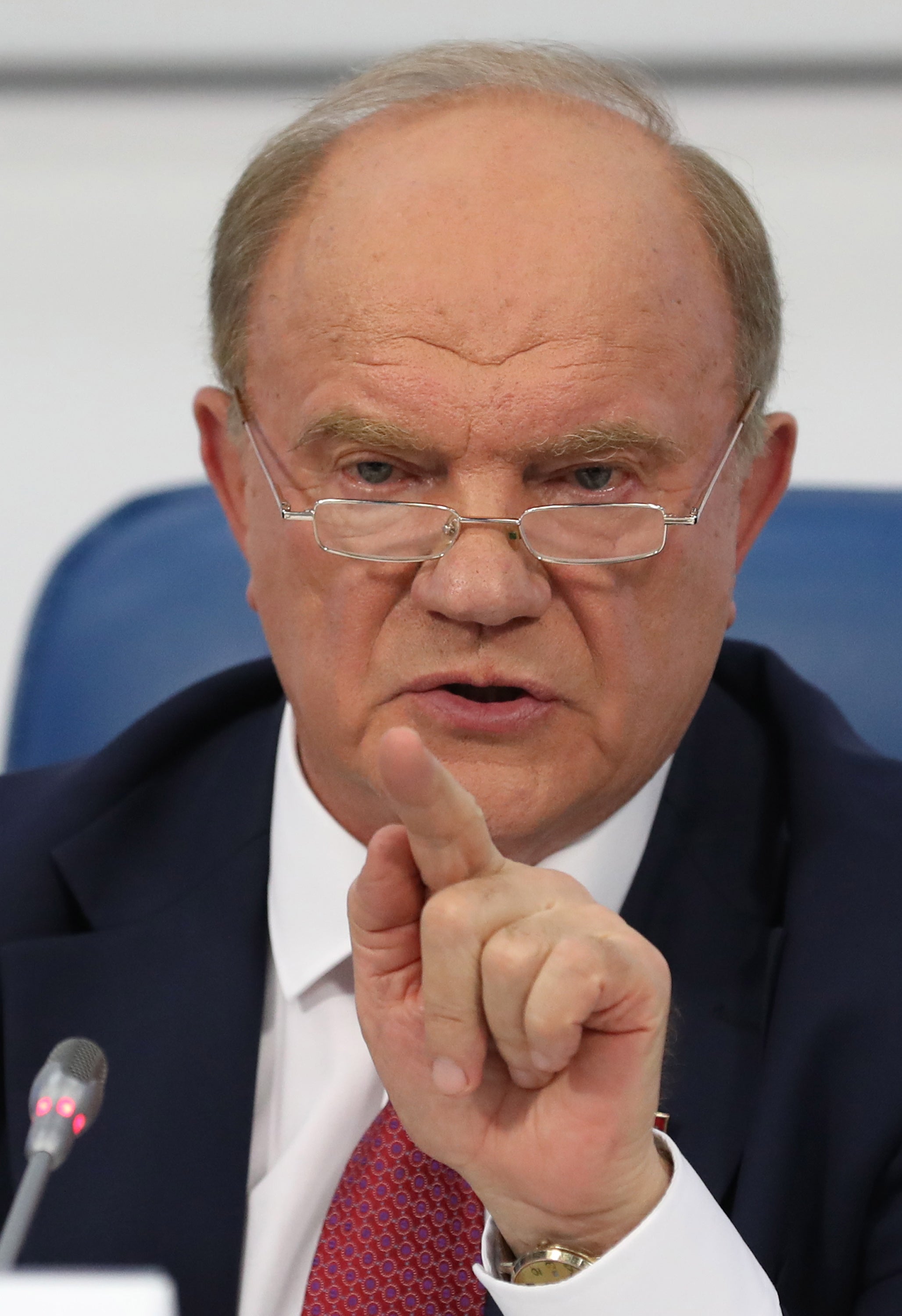 Communist party leader Gennady Zyuganov called for a protest in Moscow on Monday evening