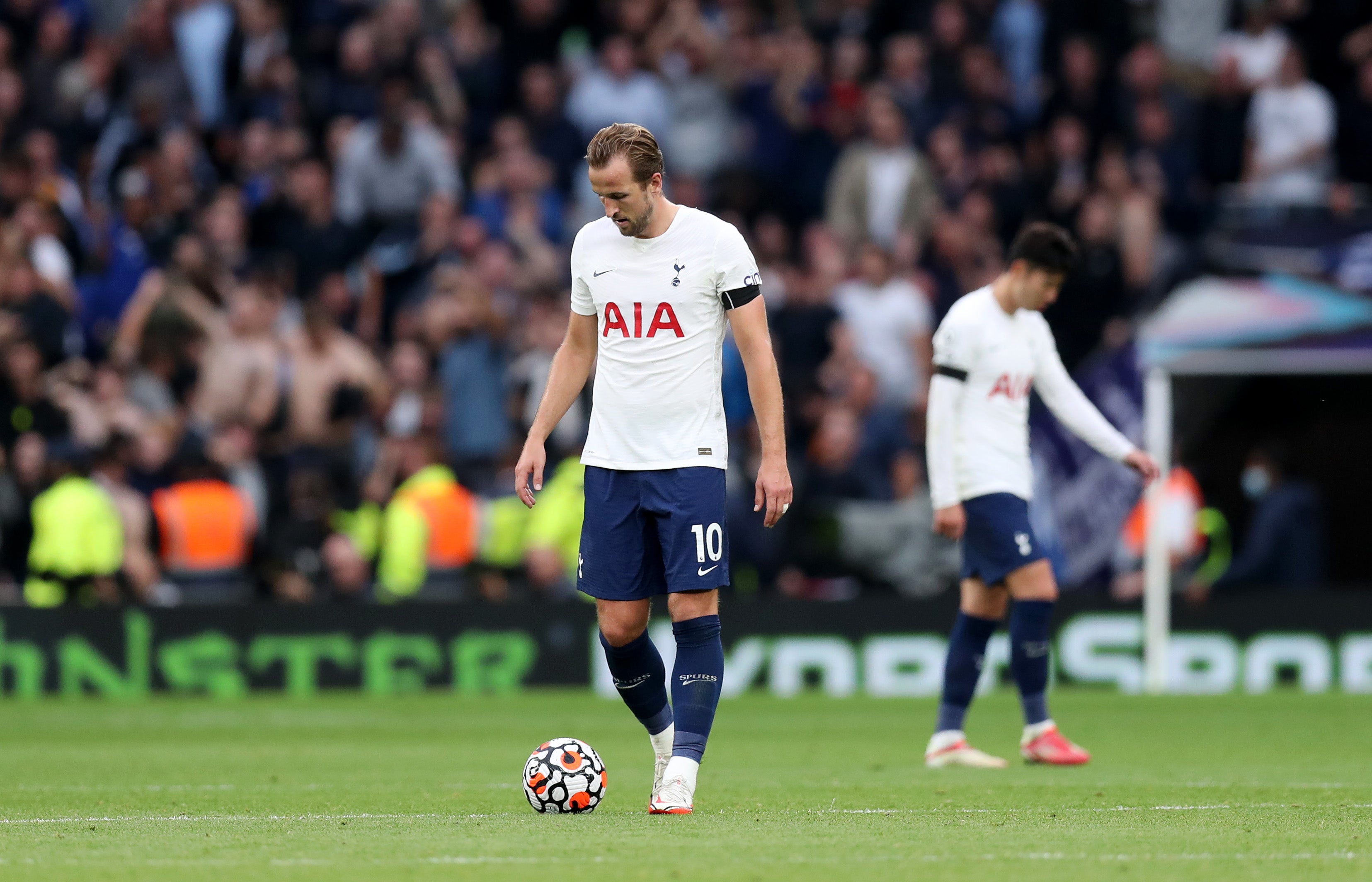 Tottenham striker Harry Kane struggled in the 3-0 defeat by Chelsea