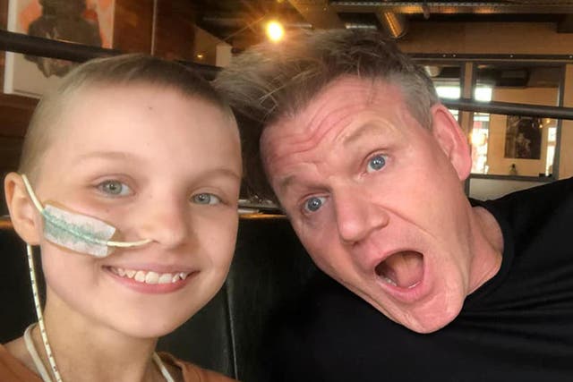 <p>Sophie was able to tick cooking with Gordon Ramsay off her list</p>