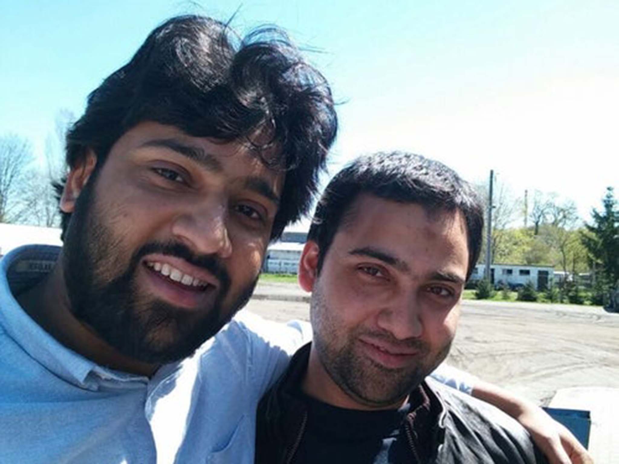 Syed Hussain (left), whose brother Fahad Hussain (right) is still in Pakistan despite having been told his family permit application had been accepted in May 2021, accused ministers of ‘playing with people’s feelings’