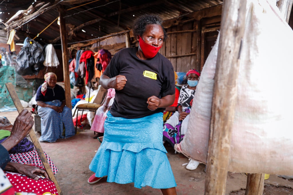 In Nairobi slum, women train to fend off sexual assault