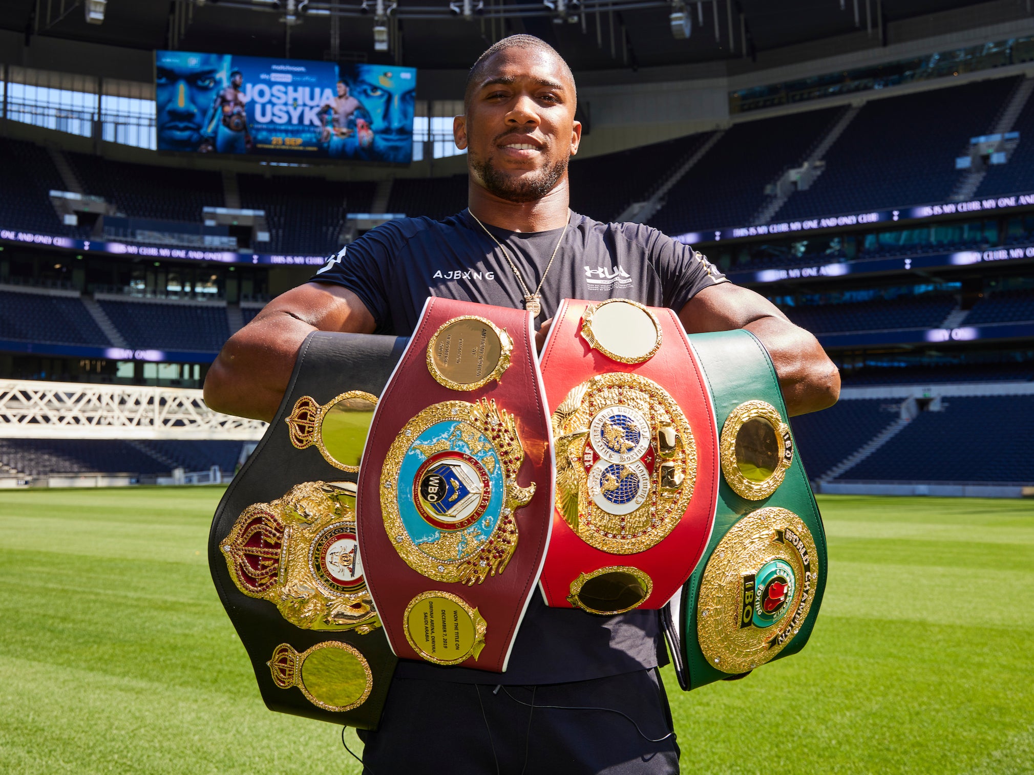 Anthony Joshua defends his titles this weekend