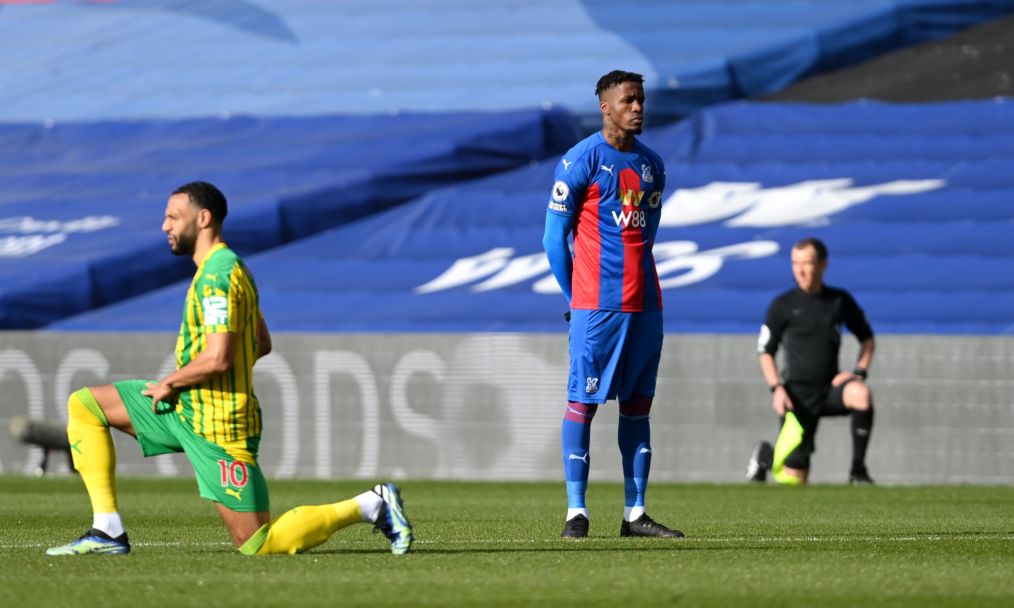 Wilfried Zaha is another player who has chosen to stop taking the knee (Mike Hewitt/PA)