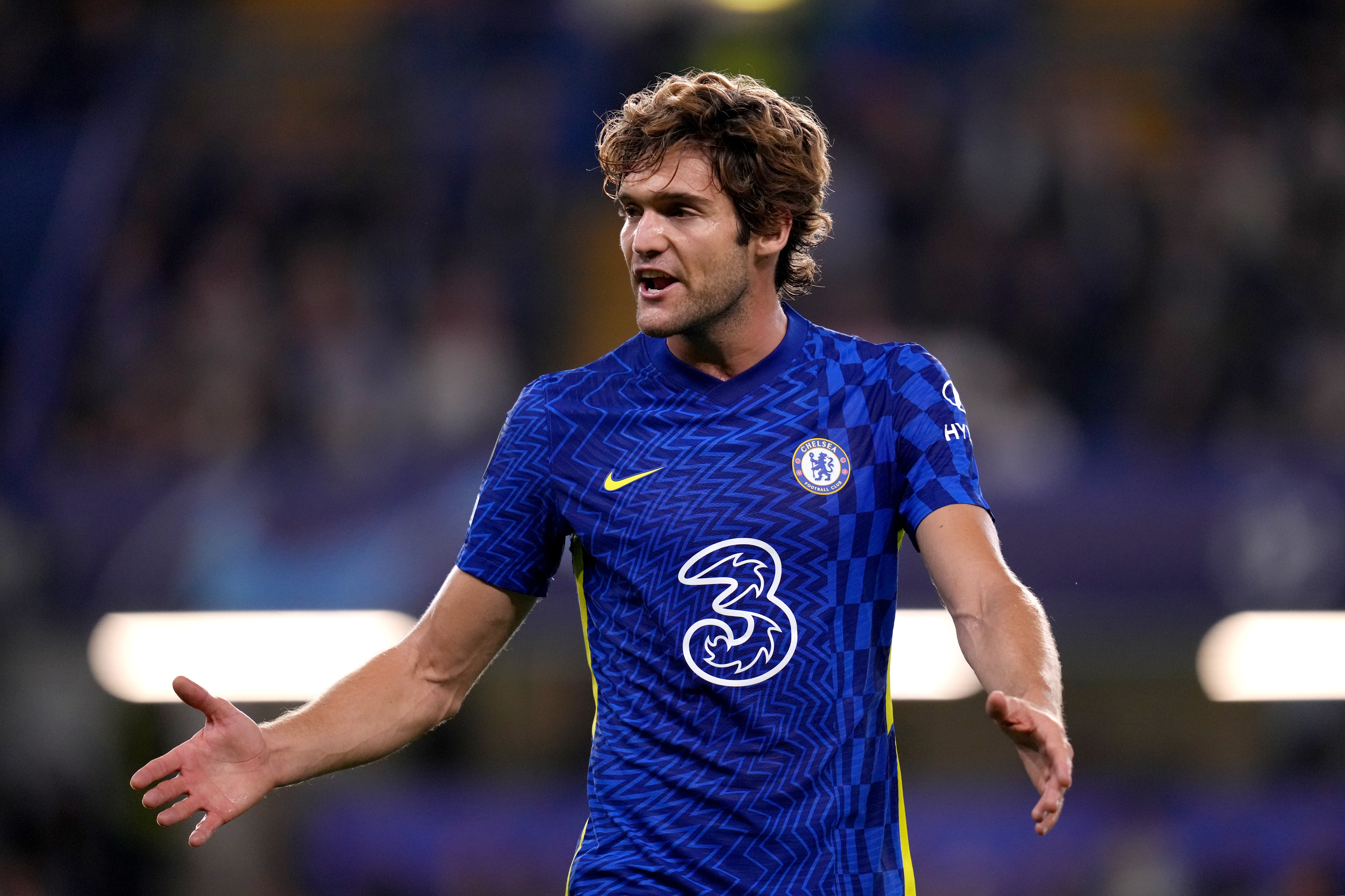 Marcos Alonso, pictured, has been supported by Chelsea over his decision to stop taking the knee