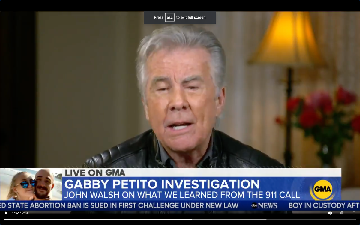 ‘Catch this coward’: John Walsh blasts police and ‘dirty Laundrie’ family for failing Gabby Petito ‘Catch this coward’: John Walsh blasts police and ‘dirty Laundrie’ family for failing Gabby Petito