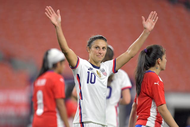 <p>Carli Lloyd will retire this year</p>