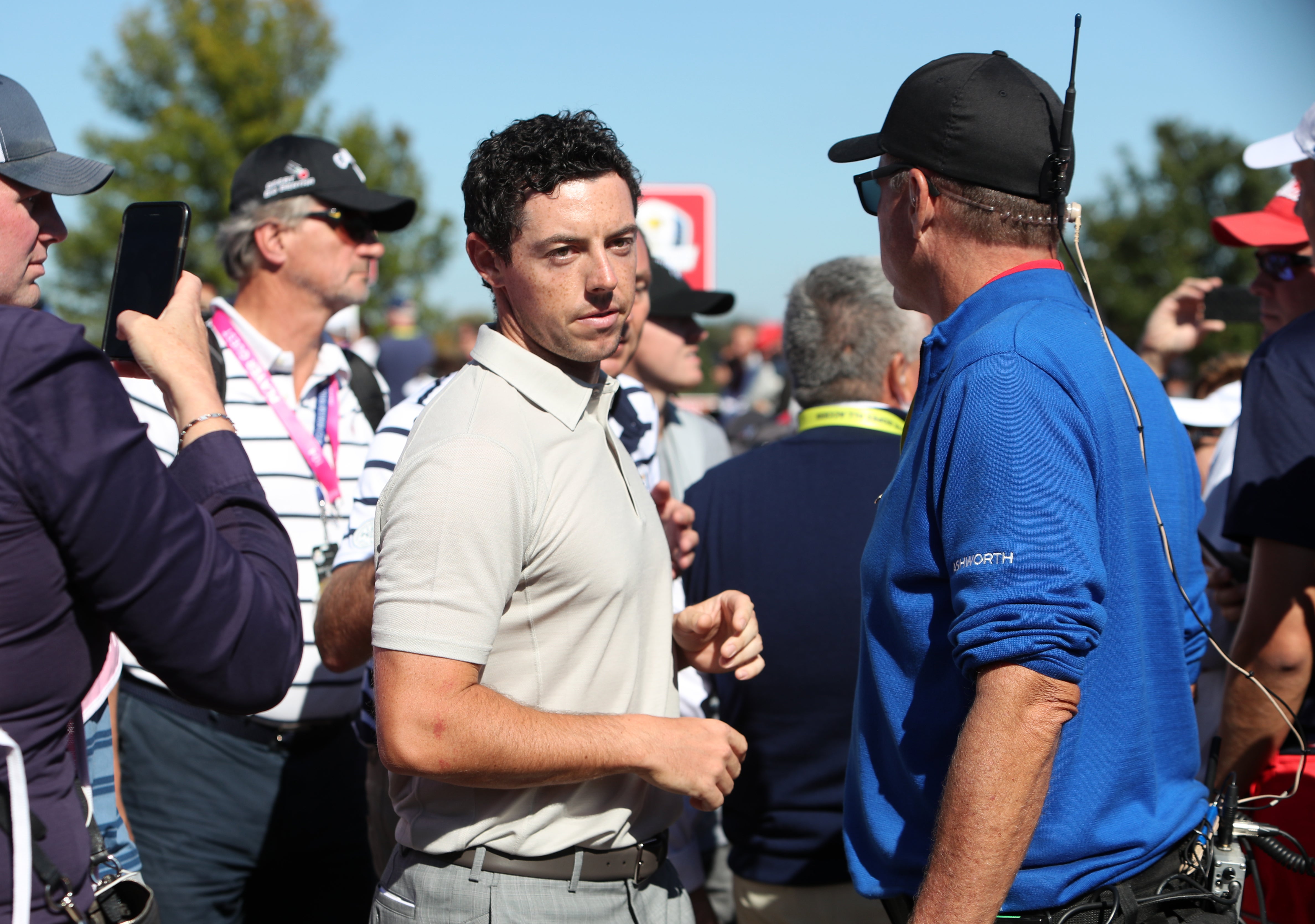 Rory McIlroy asked for an abusive spectator to be removed during the 2016 Ryder Cup (David Davies/PA)
