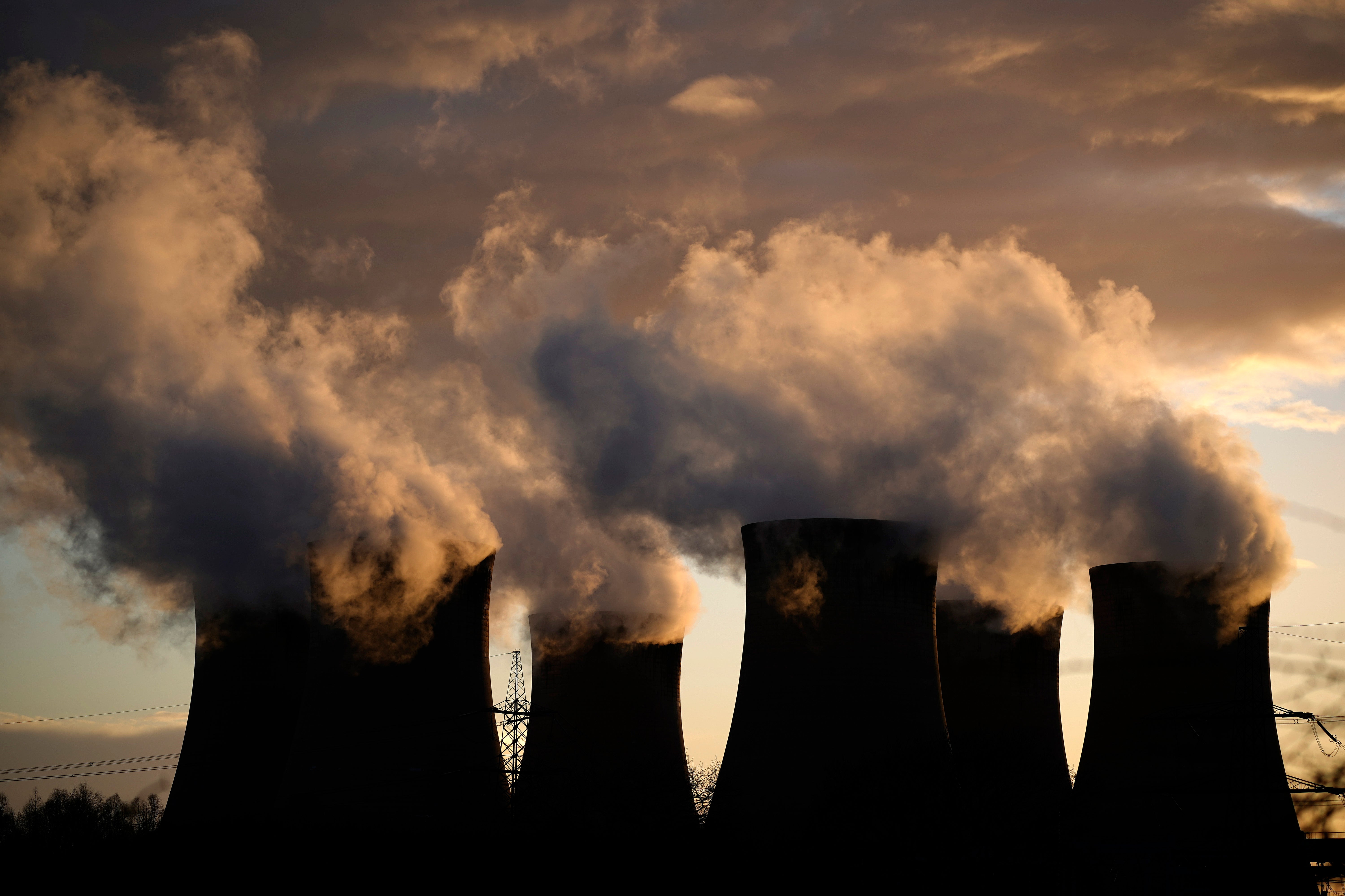 Drax power station in Selby still burns coal