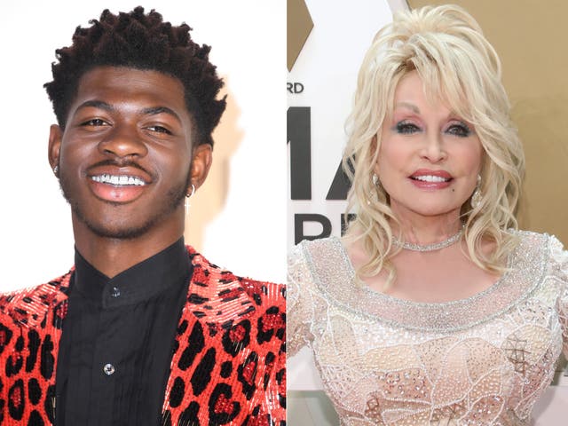 <p>Lil Nas X and Dolly Parton</p>