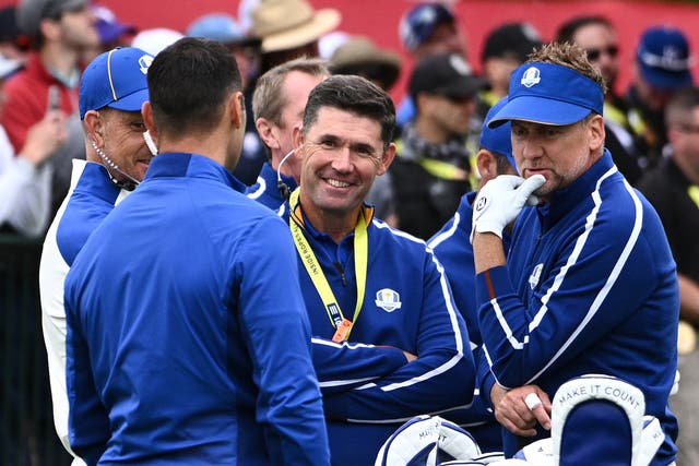 <p>Team Europe captain Padraig Harrington during the second preview day of the 43rd Ryder Cup at Whistling Straits</p>