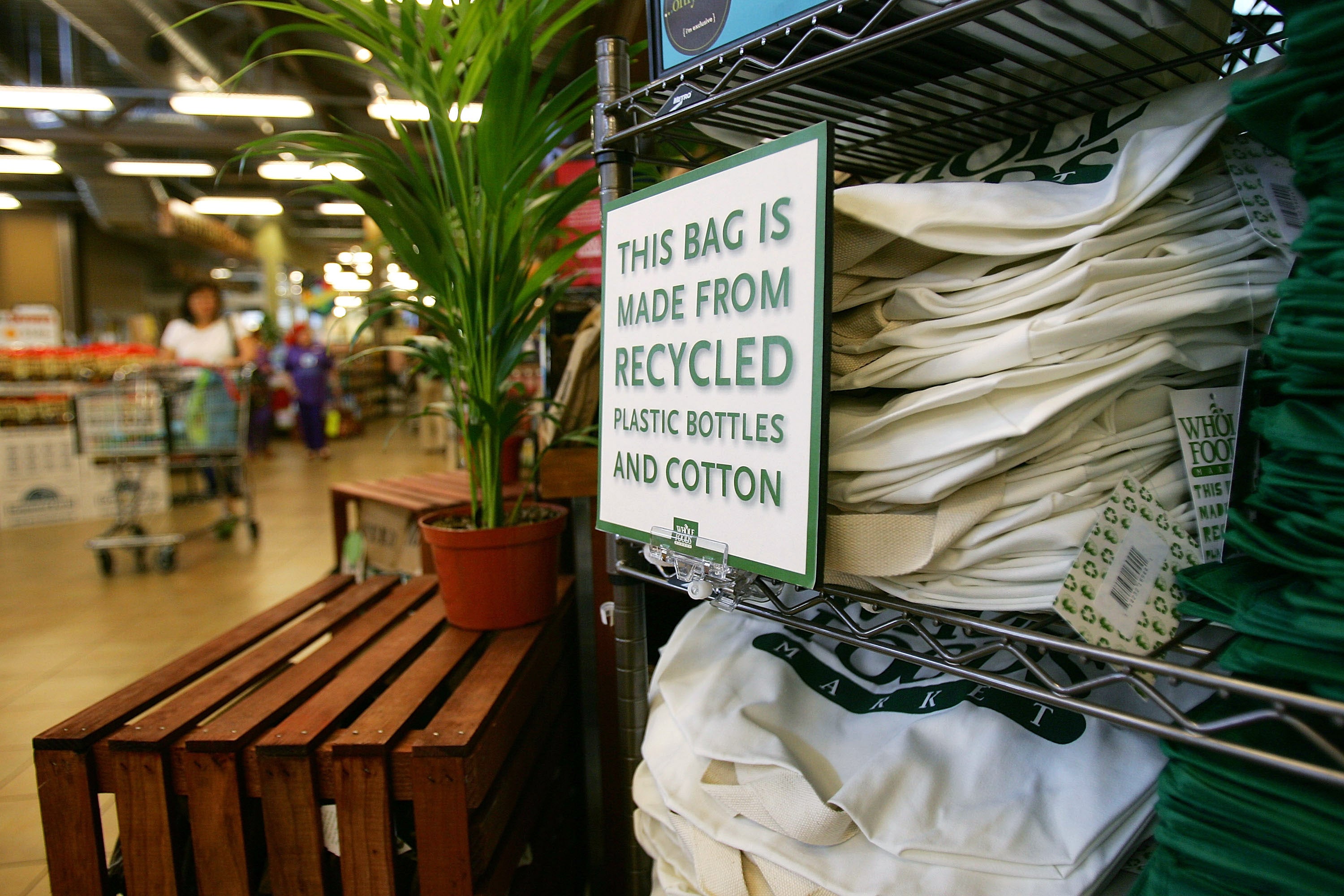Many of those polled said they had bought reusable shopping bags for the first time this year
