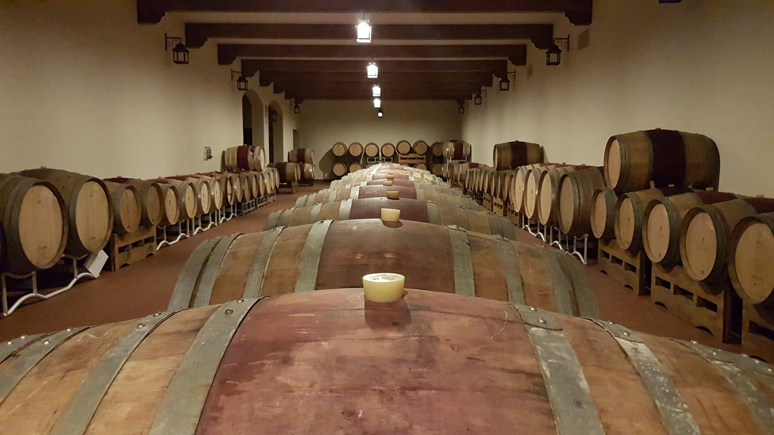 The wine cellar at Borgo Conde Wine Resort