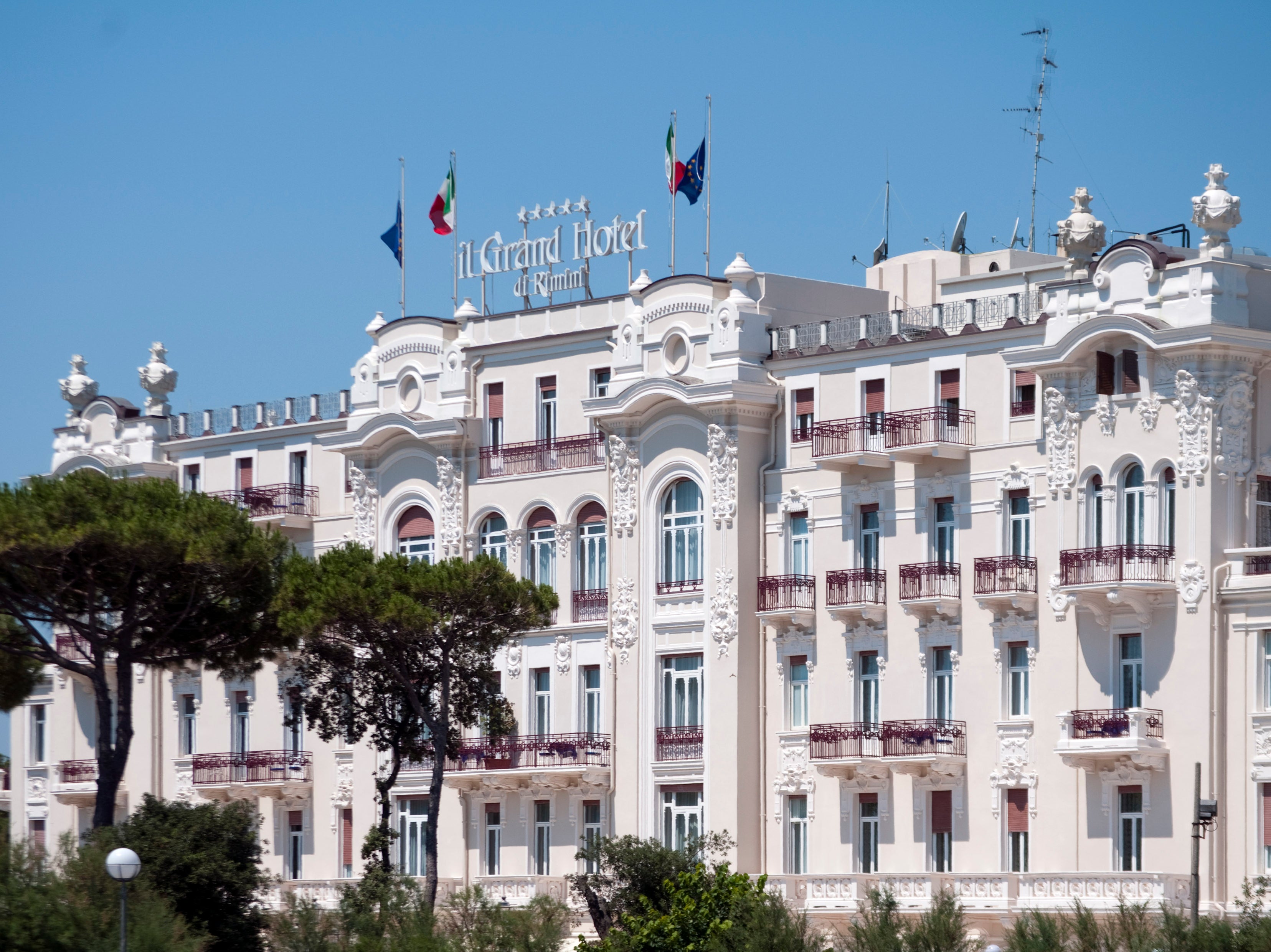 The Grand Hotel Rimini, a favourite haunt of Federico Fellini